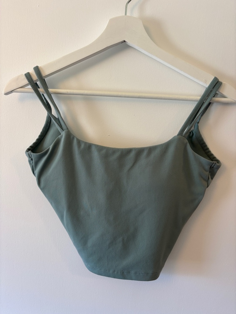 Women’s Double-Strap Tank Top in Sage Green